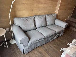 Sofá 3 plazas Ektorp Ikea gris