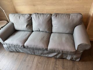 Sofá 3 plazas Ektorp Ikea gris