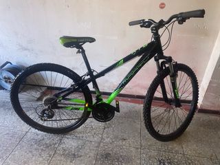 Bicicleta Montaña Negra/Verde