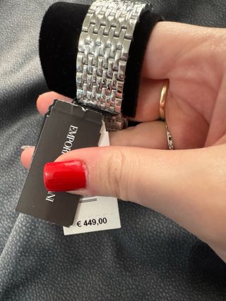 Emporio Armani Orologio Automatico Nero Argento