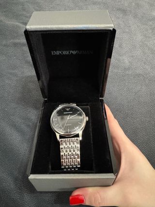 Emporio Armani Orologio Automatico Nero Argento