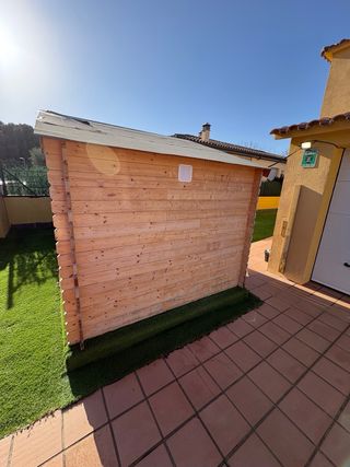 Caseta de jardín de madera