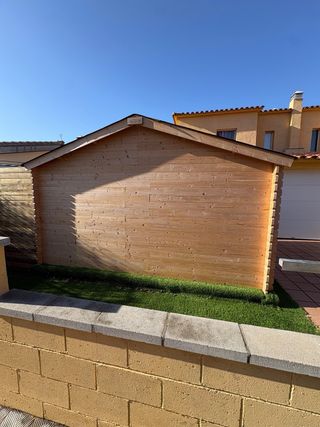 Caseta de jardín de madera