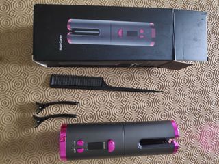 Modelador de Cabelo Cinza e Rosa