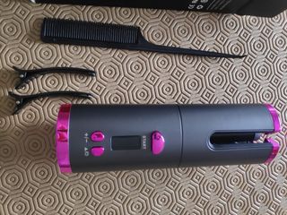 Modelador de Cabelo Cinza e Rosa