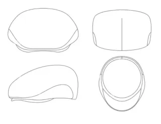 Coppole Siciliana a quadri - NUOVE