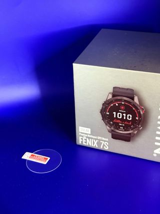 Garmin Fenix 7s Solar Negro + cristal protector