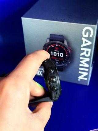 Garmin Fenix 7s Solar Negro + cristal protector