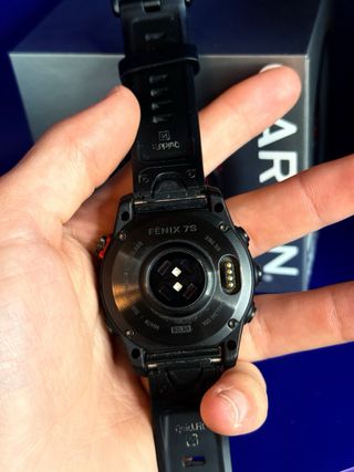 Garmin Fenix 7s Solar Negro + cristal protector