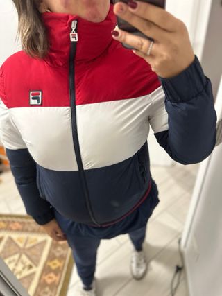 Giubbotto Bomber Fila M/38/10 Rosso Bianco Blu