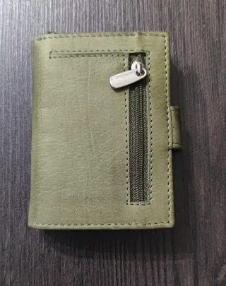 Portafoglio AS IN-1097 Militare Pelle Verde