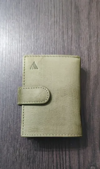 Portafoglio AS IN-1097 Militare Pelle Verde