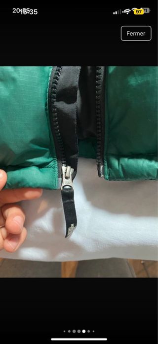 Plumas The North Face Verde y Negro