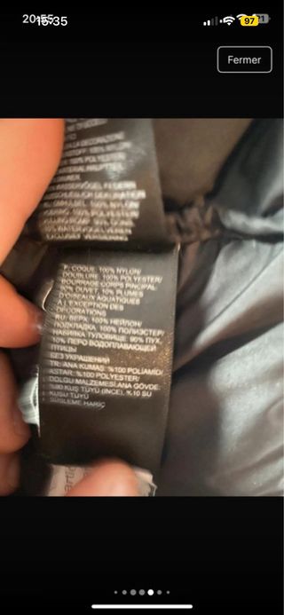 Plumas The North Face Verde y Negro