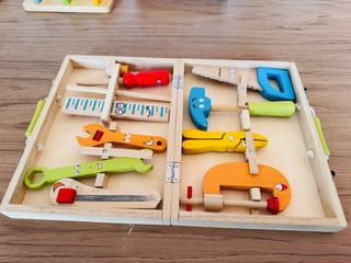 Lote Juguetes madera Montessori/Waldorf 1-3 años