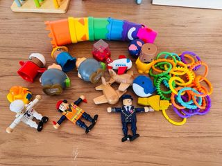 Lote Juguetes madera Montessori/Waldorf 1-3 años