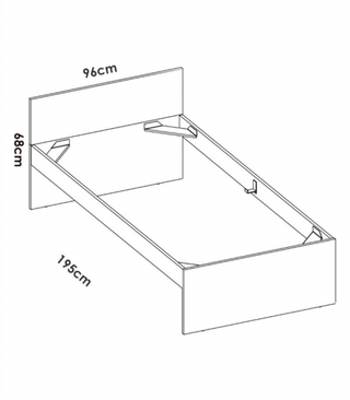 Cama Juvenil Nido con o sin cajones. Natural/Blan