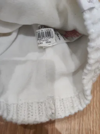 Gorro lana Wed'ze blanco con forro