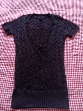 Jersey Mango Hilo Metalizado Talla M