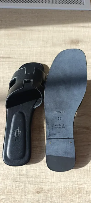 Sandalias Hermes Oran Negras