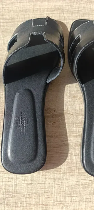 Sandalias Hermes Oran Negras