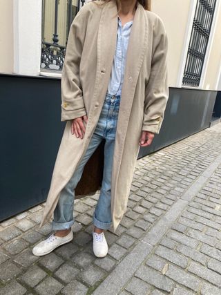 Abrigo BURNERRYS de Cachemira Beige Talla Única