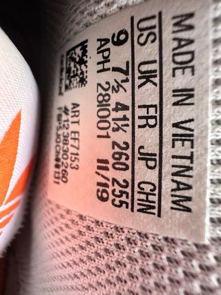 Zapatillas Adidas Altas Naranja y Blanco