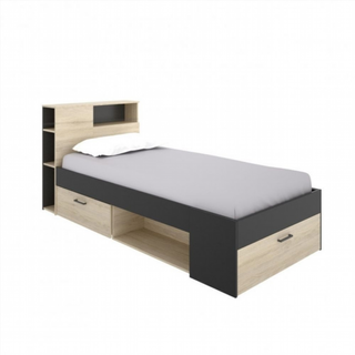 Cama Juvenil Compacta Lanka con Cabezal. Natural/