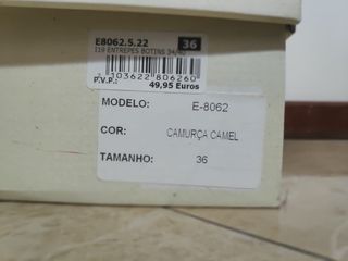 Botins Castanhos Salto Bloco