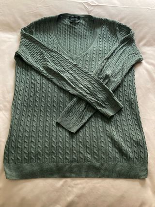 Suéter Massimo Dutti Verde Cable Knit