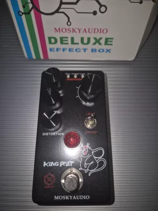 Mosky King Rat Pedal Guitarra Pedal con 4 tipo Rat