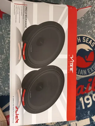 2 parejas de Altavoces Vibe Slick 8" pro 150W RMS