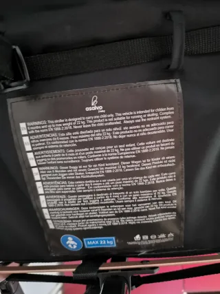 Silla de paseo Asalvo Amsterdam Negra