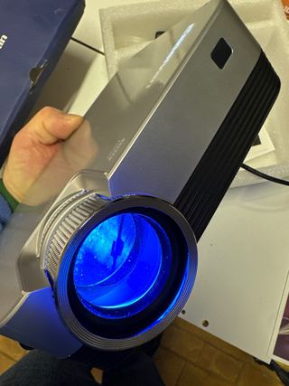 Proyector Excelvan Plata y Negro