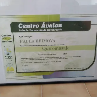 Quiromasajista profesional