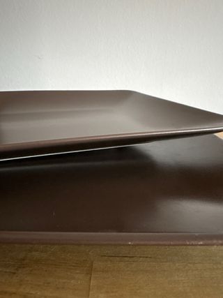 Set 2 Platos Rectangulares Marrones Ikea