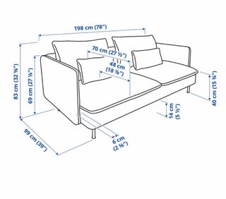 Sofá Soderhamn gris Ikea