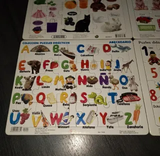 Lote 4 Puzzles Didácticos Infantiles