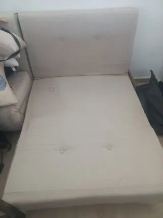 2x Sofá Cama Individual Beige