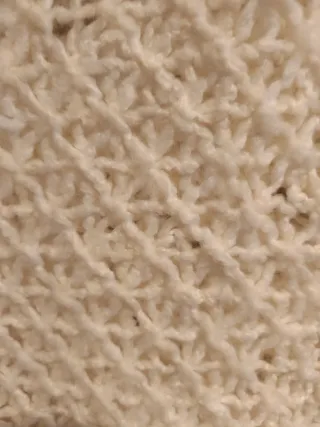 Blusa Zara Crochet Blanco Mangas Gasa Talla S