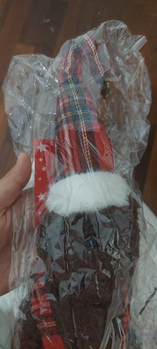 Adorno navidad muñeco de oso sujetapuertas