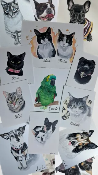 Retratos personalizados de animales
