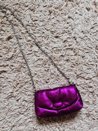Bolso fiesta morado Zara