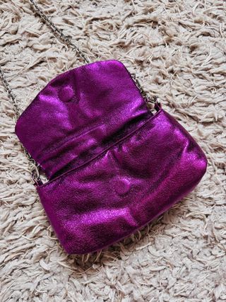 Bolso fiesta morado Zara