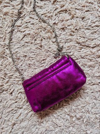 Bolso fiesta morado Zara