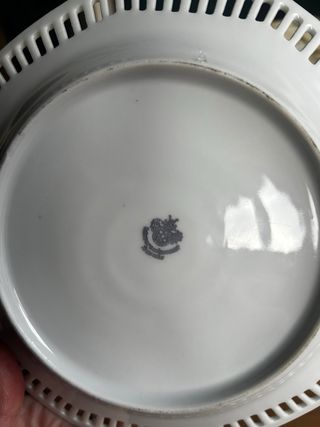Juego de platos de porcelana floral