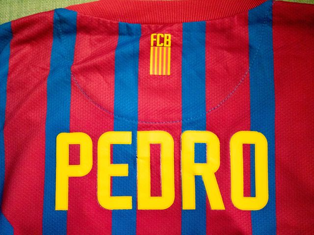 ORIGINAL F.C. BARCELONA 11-12 PEDRO 17 CAMISETA M