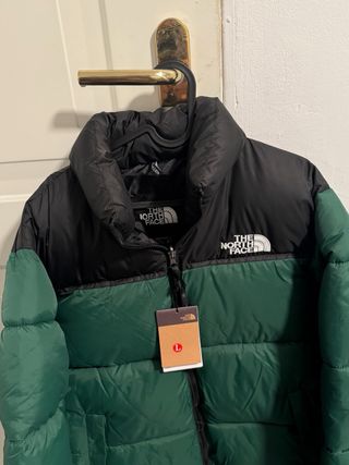 Chaqueta The North Face Negra y Verde Talla L