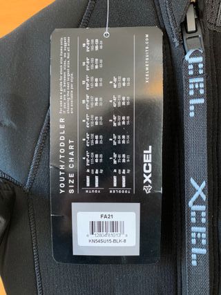 Neopreno NUEVO XCEL 5/4 ñiño Talla 8