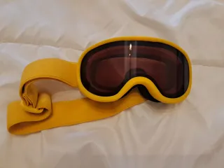 Gafas de esquí infantiles amarillas